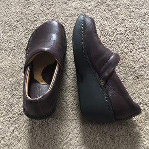 Brown clogs, worn only a few times.